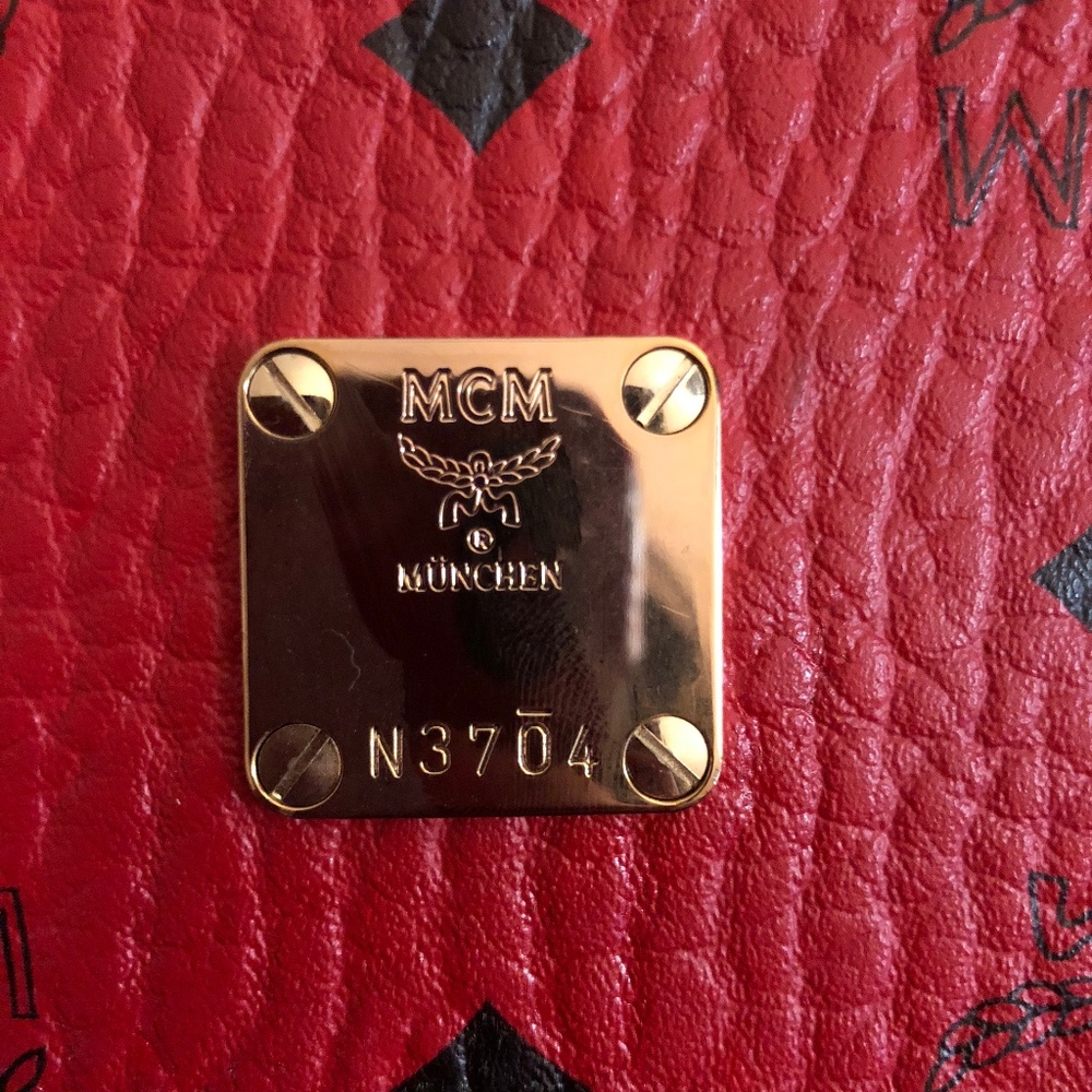 Large Red MCM Pouch
